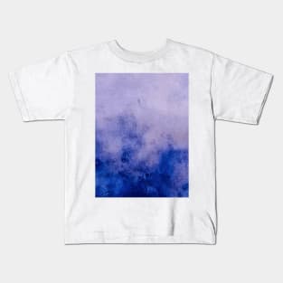 blue gradient watercolor design Kids T-Shirt